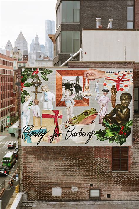 burberry murals mccoy|Artist Blondey McCoy Created Three Murals for Burberry in NYC.